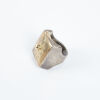A 4K Yellow Gold And Sterling Silver Pal Kepenyes Ring From The Robin Leach Collection