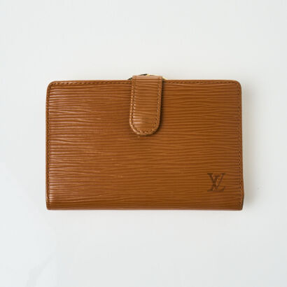 Louis Vuitton Brown Epi Kisslock Wallet