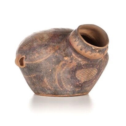 A Chinese Pottery Tortoise Kettle