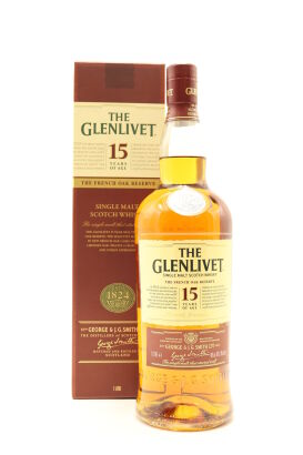 (1) The Glenlivet French Oak Reserve 15 Year Old Single Malt Scotch Whisky, 40% ABV, 1000ml