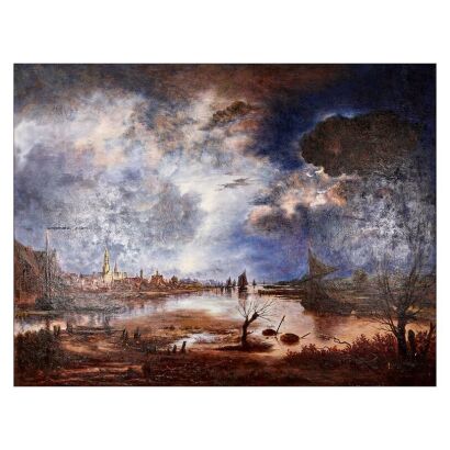 A Western Landscape Oil Painting