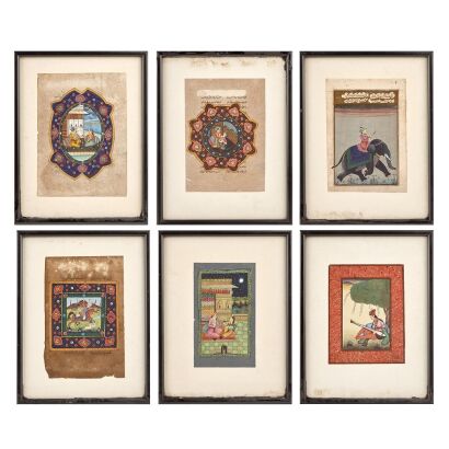 Six Indian Miniature Paintings