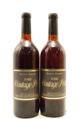 (2) 1982 Matua Valley Vintage Port, Auckland (TS)