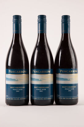 (3) 2002 Pencarrow Pinot Noir, Martinborough