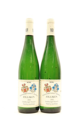 (2) 2002 Forstmeister Geltz-Zilliken Saarburger Rausch Riesling Spatlese, Mosel