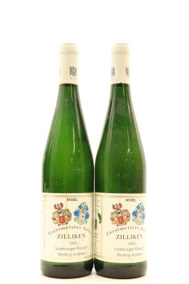 (2) 1993 Forstmeister Geltz-Zilliken Saarburger Rausch Riesling Auslese, Mosel