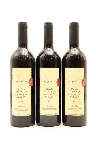 (3) 2009 St. Jerome 'Matuka' Cabernet Sauvignon - Merlot, Henderson