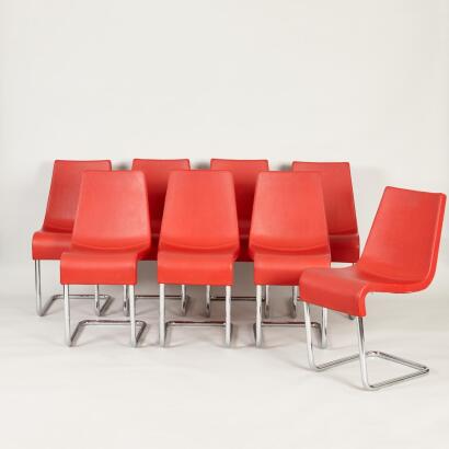 A Set of Eight Bonaldo Italia 'Skip' Dining Chairs