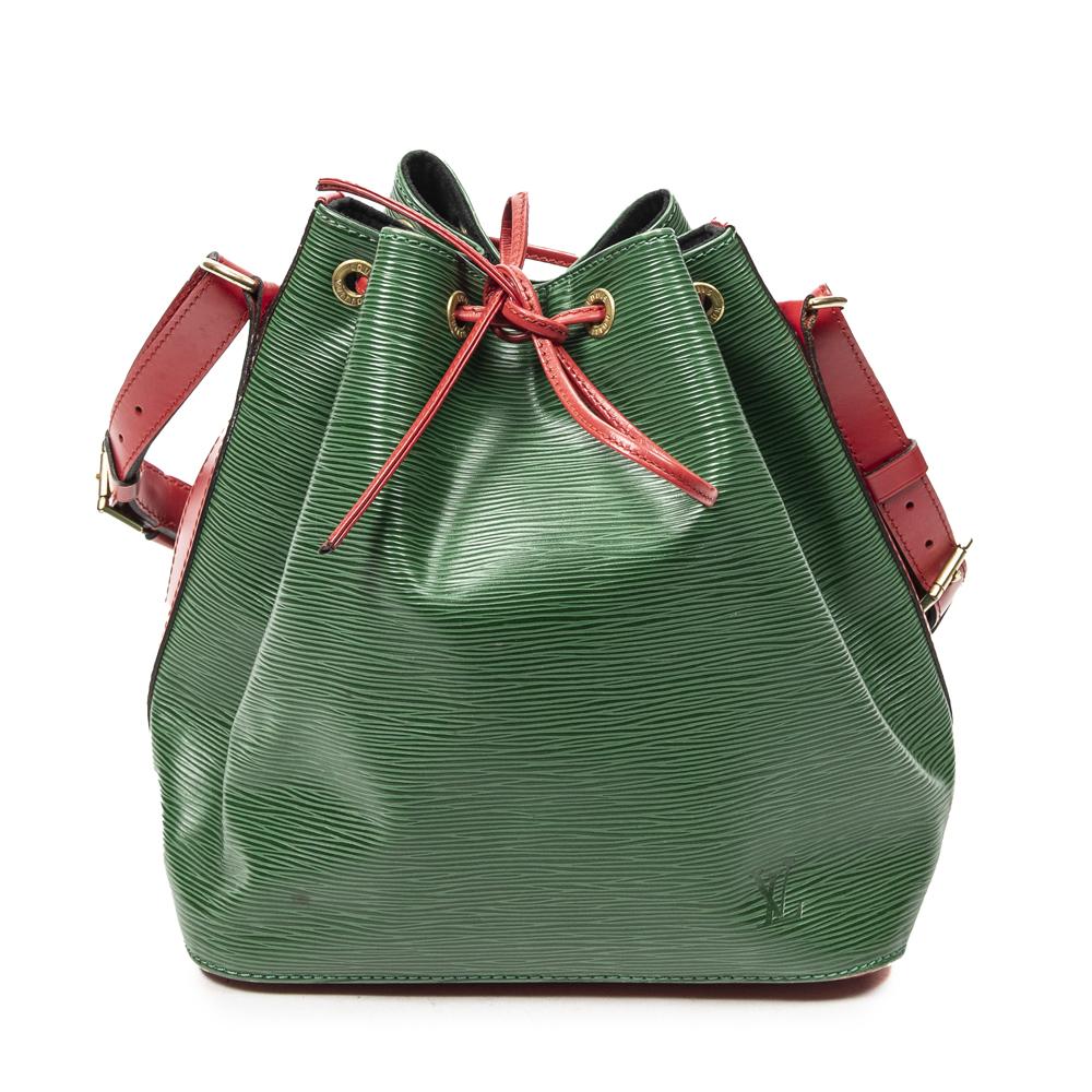 Sold at Auction: Louis Vuitton, Louis Vuitton Red Epi Leather Petit Noe  Bucket Bag