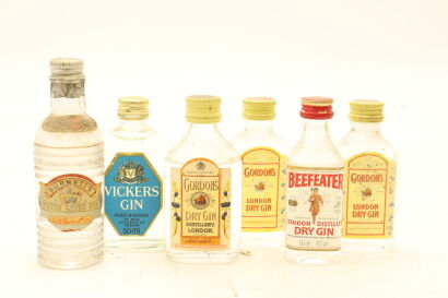 (1) A Selection of 6x 50ml Gin Minis (Sold As One Lot)