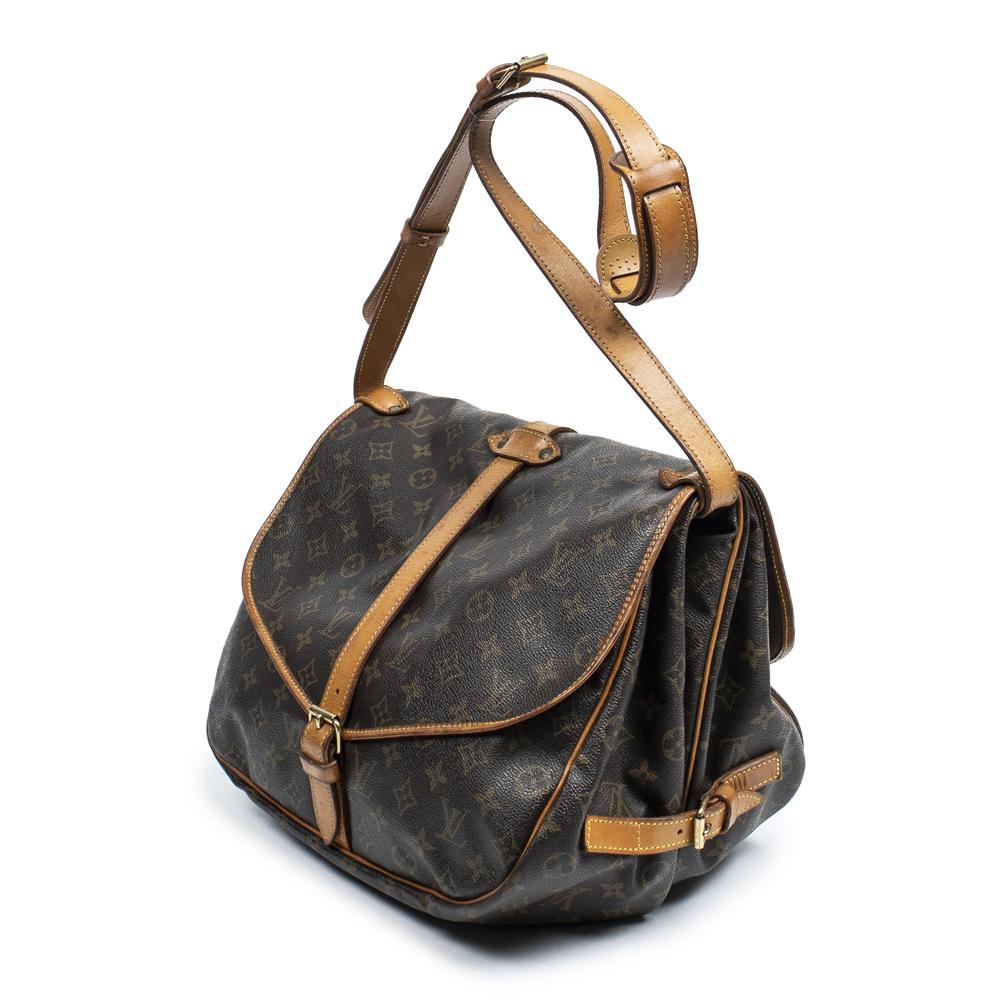 Louis Vuitton Brown Monogram Canvas Saumur 35cm Shoulder Bag Auction