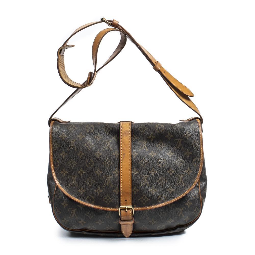 Louis Vuitton Brown Monogram Canvas Saumur 35cm Shoulder Bag Auction