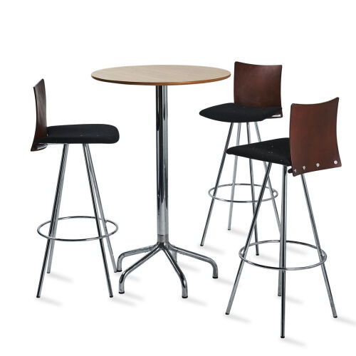 A Tall Bar Table and Four Stools by Randers