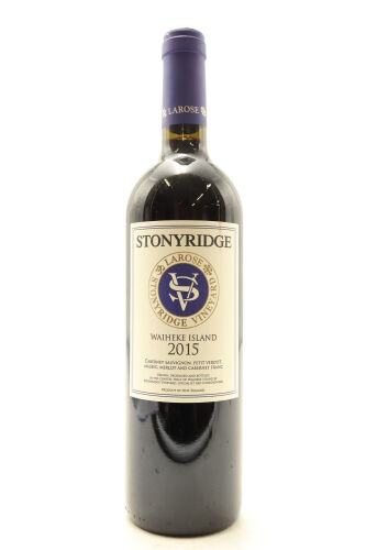 (1) 2015 Stonyridge Vineyard Larose, Waiheke Island