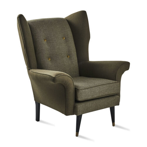 A 1950s Wingback Lounge Chair