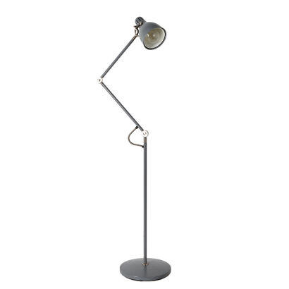 A Mid-Century Style Grey Floor Lamp