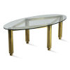 An Italian Glass and Brass Coffee Table