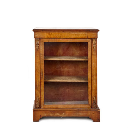 A Victorian Mahogany Pier Cabinet with Brass Corbels 