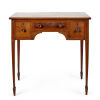 A Mahogany Sheraton Sidetable with Three Frieze Drawers