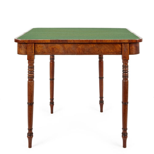 An Early-19th Century Mahogany Fold-Over Card Table