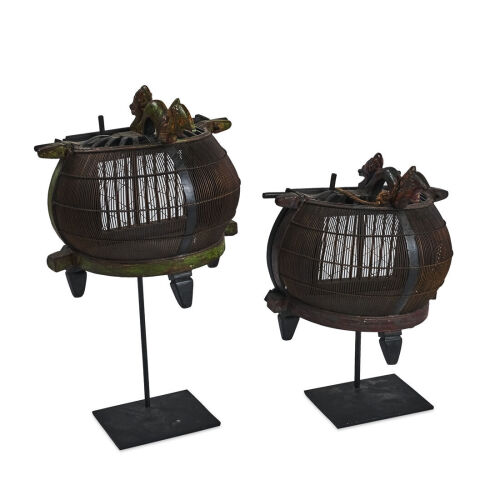 A Pair of Bird Cages