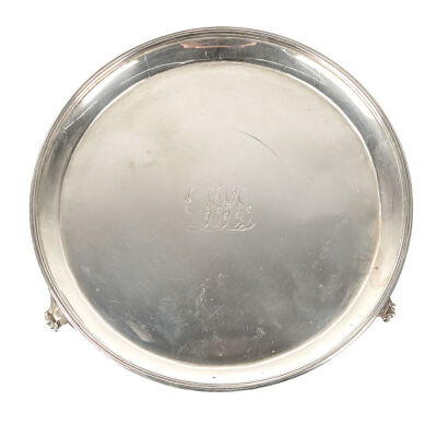 A Victorian Sterling Silver Salver