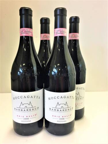 (4) 2008 Moccagatta Barbaresco Bric Balin