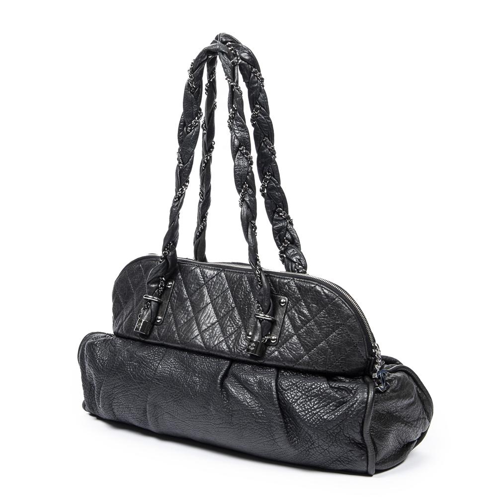 Chanel Quilted Lady Braid Bowler Bag