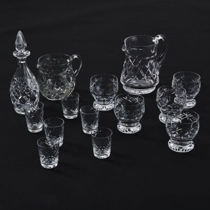 A Set of Crystal Glassware