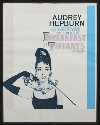 An Audrey Hepburn Breakfast At Tiffanys Framed Poster