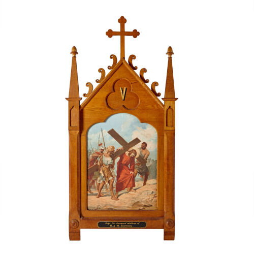 A Gothic Revival Station of the Cross