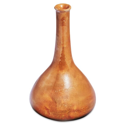 A Ruskin Orange Lustre Vase 