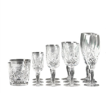 Thirty-Four Pieces of Mixed Stuart Crystal 