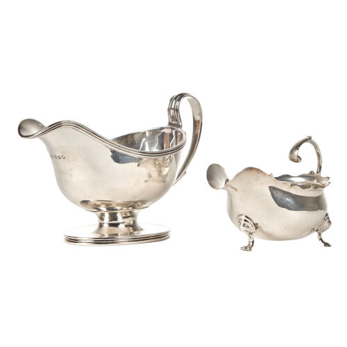 A Pair of Sterling Silver Sauce Boats