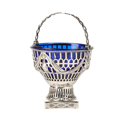 A Sterling Silver Sugar Basket 