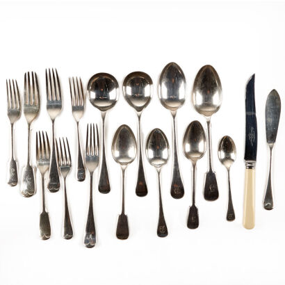 A Set of Silver-Plated EPNS Cutlery and Flatware