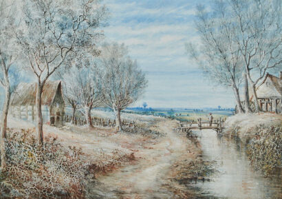 E. L. DOVE Winter Landscape
