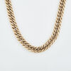 9ct Yellow Gold, 46cm Bevelled Curb Link Necklace