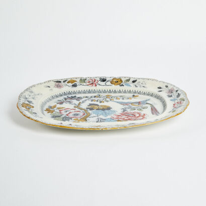 An Ashworth Hanley Brothers Hand Painted Platter