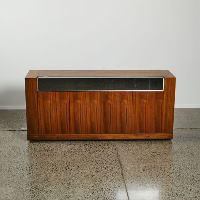 A Contemporary Walnut Sideboard