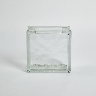 A West German Glass Brick Vase