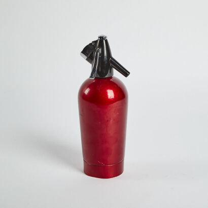 A Metallic Red Retro Sode Syphon