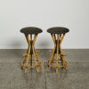 A Pair Of Mid-Century Swedish Cane Barstools - 2
