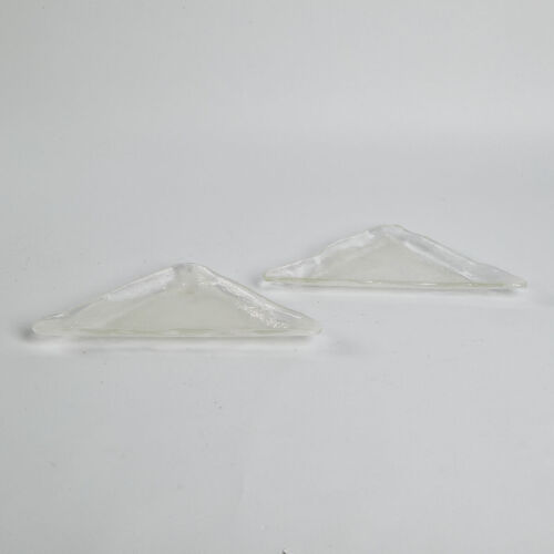 A Pair Of Triangular Murano Style Glass Dishes