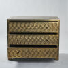 A Hollywood Regency Style Brass Chest of Drawers - 3