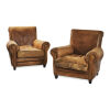 A Pair of Leather Club Chairs - 2