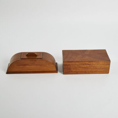 A Pair Of Handmade Jewellery Boxes