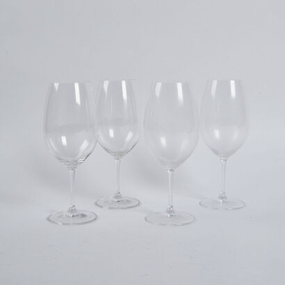 A Set Of Four Riedel Chianti Glasses