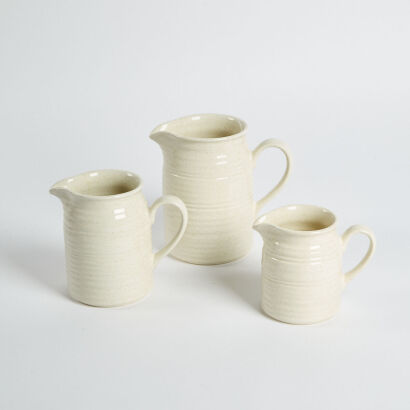 A Set of Three New Zealand Studio Pottery Jugs