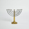 A Brass and Alloy Menorah